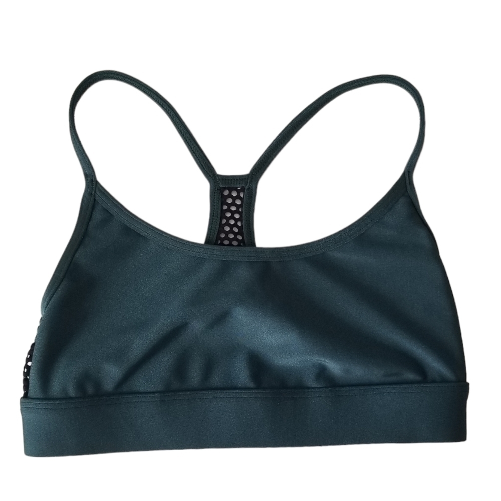 NWOT Koral Lucent Infinity Racerback Sports Bra Green Size XS
